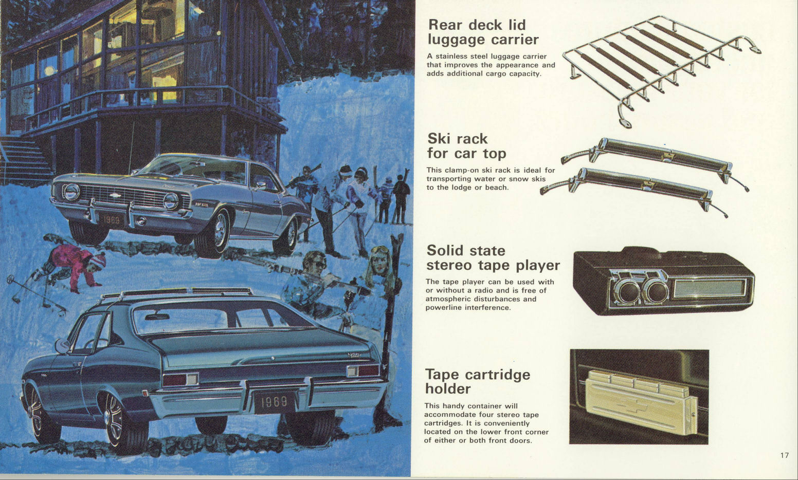 1969 Chevrolet Nova Camaro Accessories Brochure Page 6